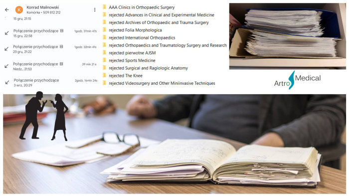 Dzialalnosc naukowa zespolu Artromedical